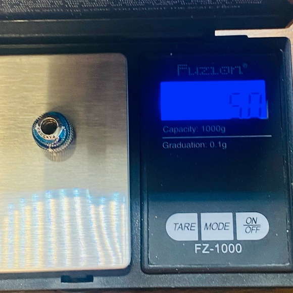 EUC Pandora 797012ENMX Sterling Silver Blue Water Swirls Charm w/ Blue Enamel - Picture 7 of 7